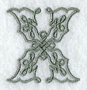 Celtic Knotwork Letter X - 5 Inch