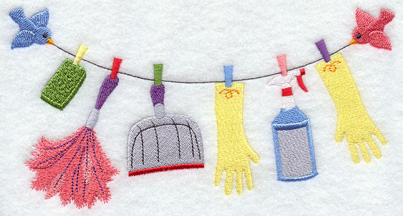 Spring Cleaning Clothesline