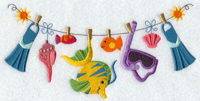 Scuba Gear Clothesline