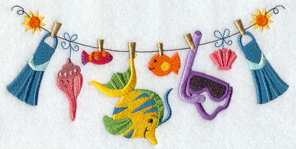 Scuba Gear Clothesline