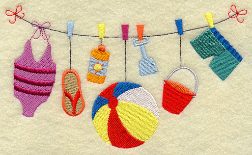 Beach Time Clothesline