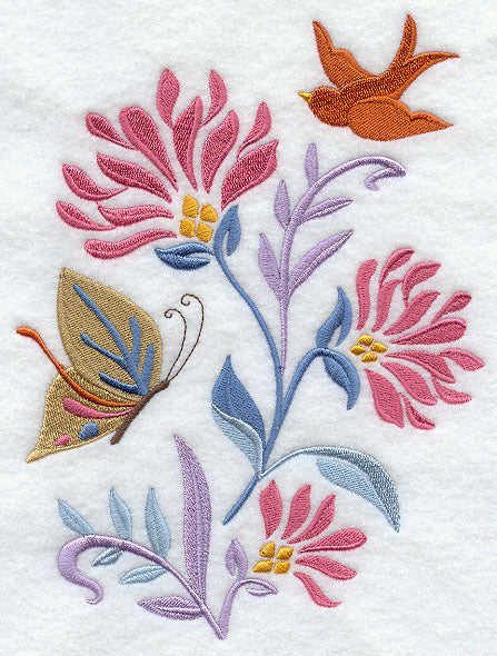 Butterfly & Bird Spring Nouveau