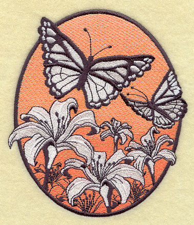 Spring Butterfly Oval