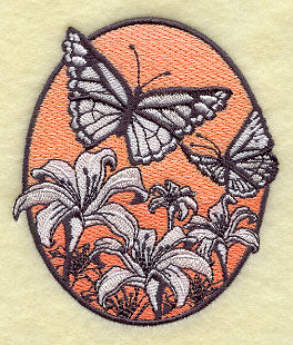 Spring Butterfly Oval