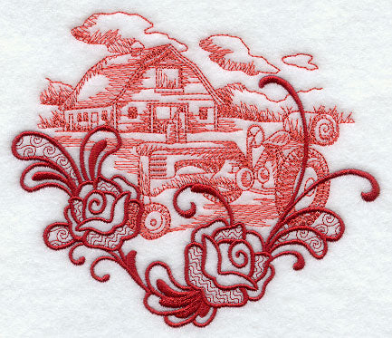 Farm Life Echo - Tractor & Barn