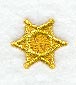 Western I Collar Tip - Sheriff's Star