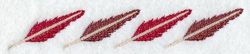 Fashion Rooster Feather Border