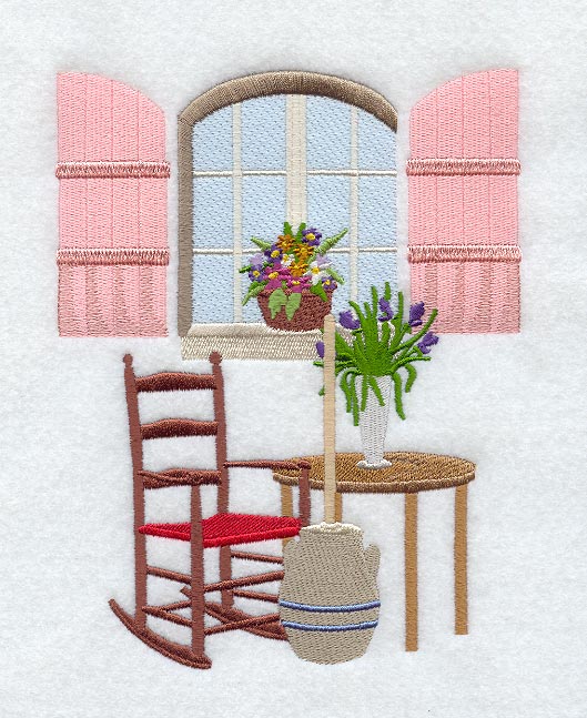 Butter Churn & Rocking Chair