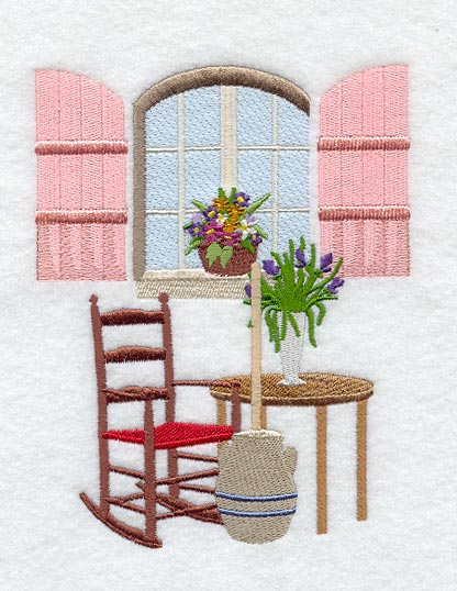 Butter Churn & Rocking Chair