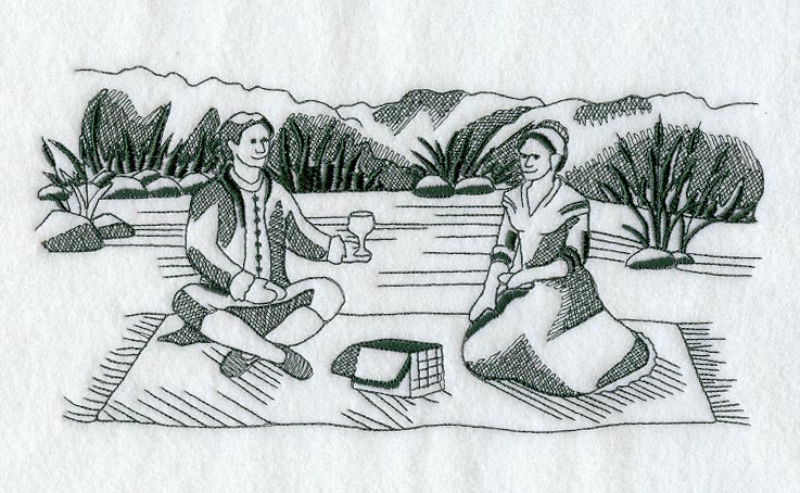 Picnic Scene (Toile)