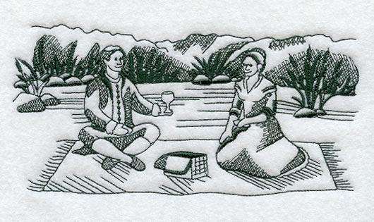 Picnic Scene (Toile)