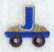 Tractor Letter J - 4 1/4 Inch