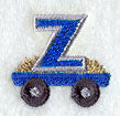 Tractor Letter Z - 4 1/4 Inch