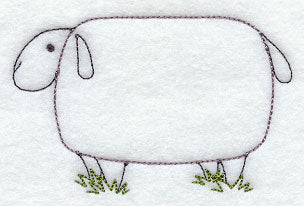 Country Sheep (Redwork)