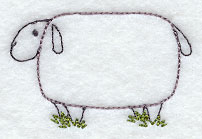 Country Sheep (Redwork)