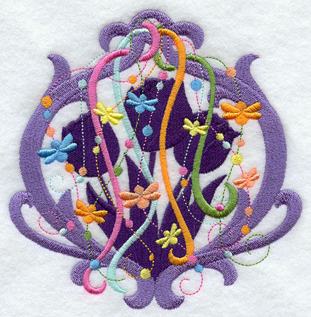 Spangled Tulips Silhouette