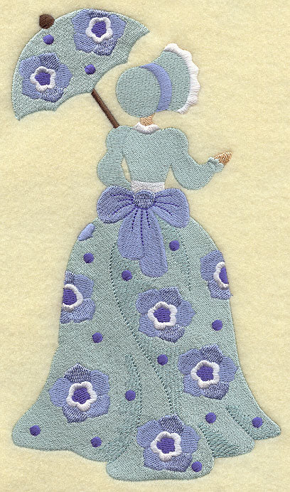 Umbrella Girl - Texas Bluebells