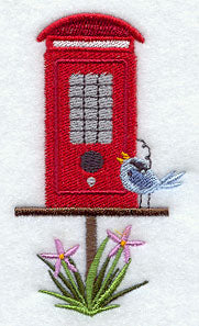 Telephone Booth Birdhouse