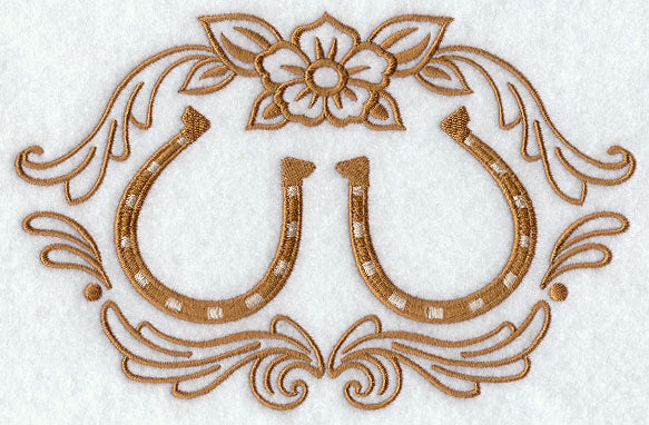 Horseshoes, Flower, and Filigree