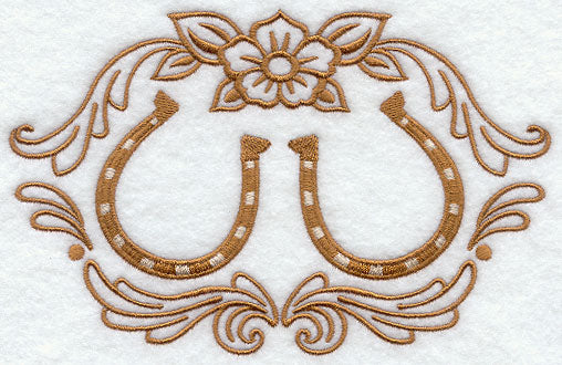 Horseshoes, Flower, and Filigree
