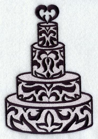 Damask Wedding Cake