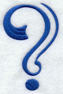 Formal Affair Punctuation Question Mark - 5 Inch