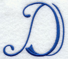 Formal Affair Capital Letter D - 5 Inch