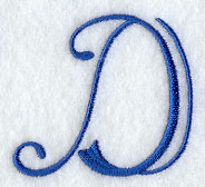 Formal Affair Capital Letter D - 5 Inch