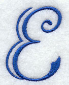 Formal Affair Capital Letter E - 5 Inch