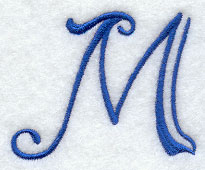Formal Affair Capital Letter M - 5 Inch