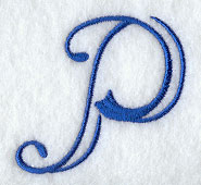 Formal Affair Capital Letter P - 5 Inch