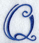Formal Affair Capital Letter Q - 5 Inch