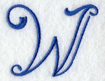 Formal Affair Capital Letter W - 5 Inch