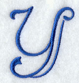 Formal Affair Capital Letter Y - 5 Inch