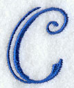 Formal Affair Capital Letter C - 5 Inch