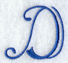 Formal Affair Capital Letter D - 5 Inch