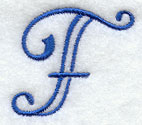 Formal Affair Capital Letter F - 5 Inch