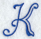 Formal Affair Capital Letter K - 5 Inch
