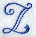 Formal Affair Capital Letter Z - 5 Inch