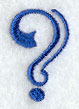 Formal Affair Punctuation Question Mark - 5 Inch