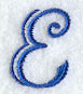 Formal Affair Capital Letter E - 5 Inch