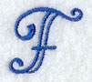 Formal Affair Capital Letter F - 5 Inch