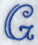Formal Affair Capital Letter G - 5 Inch