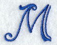 Formal Affair Capital Letter M - 5 Inch