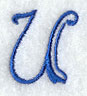 Formal Affair Capital Letter U - 5 Inch