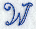 Formal Affair Capital Letter W - 5 Inch