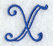 Formal Affair Capital Letter X - 5 Inch