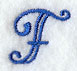 Formal Affair Capital Letter F - 5 Inch