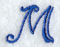Formal Affair Capital Letter M - 5 Inch