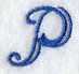 Formal Affair Capital Letter P - 5 Inch